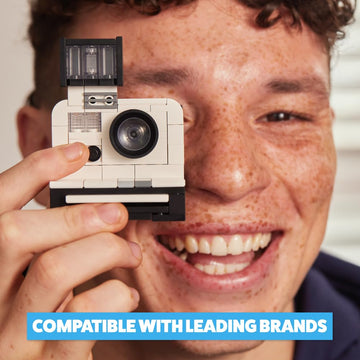 MAX Premium Retro Building Bricks Collection (Polaroid) by ZURU, Building Bricks for Teens, Adults and Collectors. Build, Collect and Display Your