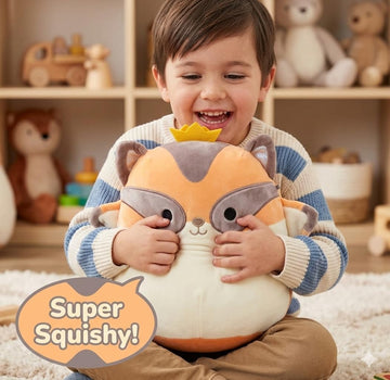 Squishmallows 8" Ziv The Sugar Glider Official Jazwares Plush Ultra-Soft Stuffed Animal, Cute Flying Squirrel Toy, Woodland Collectible, Squishy
