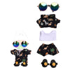 Clothes for Lu bubu 17cm Dolls(NO Doll) Outfit, Beach Suit Set Accessories 5 Pieces Suitable for 17cm Dolls, Casual Style Dolls Clothing Set