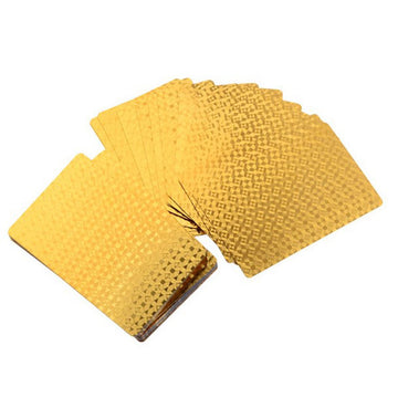 Bestmaple Durable Waterproof Luxury 24K Gold Foil Poker Playing Cards Deck Carta de Baralho with Box Good Gift Idea