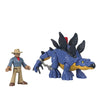 Fisher-Price Imaginext Jurassic World Dinosaur Toy Stegosaurus & Dr. Alan Grant Figure Set for Pretend Play Preschool Kids Ages 3+ Years