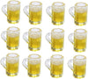 12Pcs Beer Cup, Miniature Cups, Dollhouse Mug Model for Miniature Dollhouse Accessories with Realistic Looking Beer Practical Processed Party