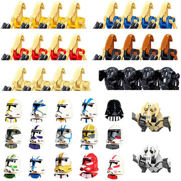 MENOOK 41-Piece Clone Soldier Army Playset and Weapons Battle Pack, Battle Droid Brick Action Figure Toy