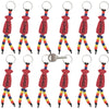 Fun Express Dad Keychain Making Kit for Kids - Beaded Keychain Craft Kit with Pony Beads Bulk, Charms & Beading Supplies | Father's Day Crafts