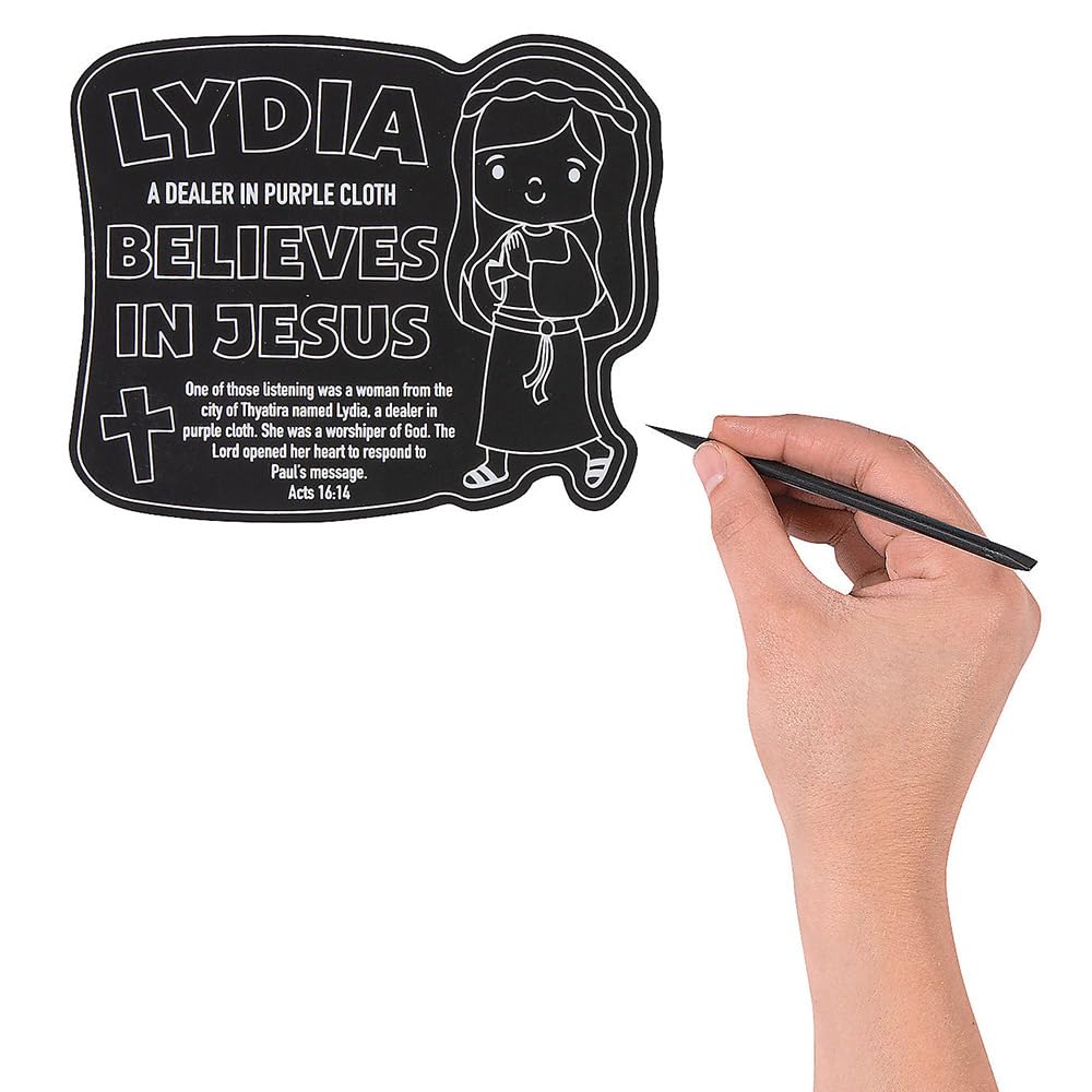 Fun Express Construction Scratch 'N Reveal - Creative Building-Themed Crafts for Kids DIY VBS & Home Activities Fun Scratch-Off Reveal - Vacation