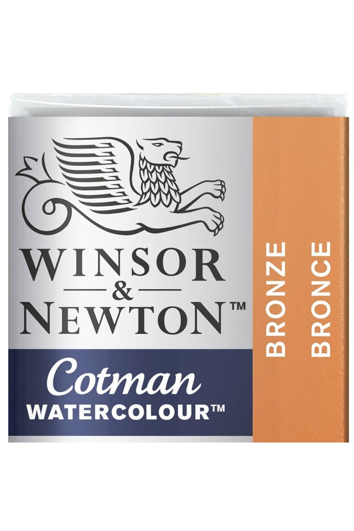 Winsor & Newton Cotman Watercolor Paint, Half Pan, Metallic Collection, Bronze