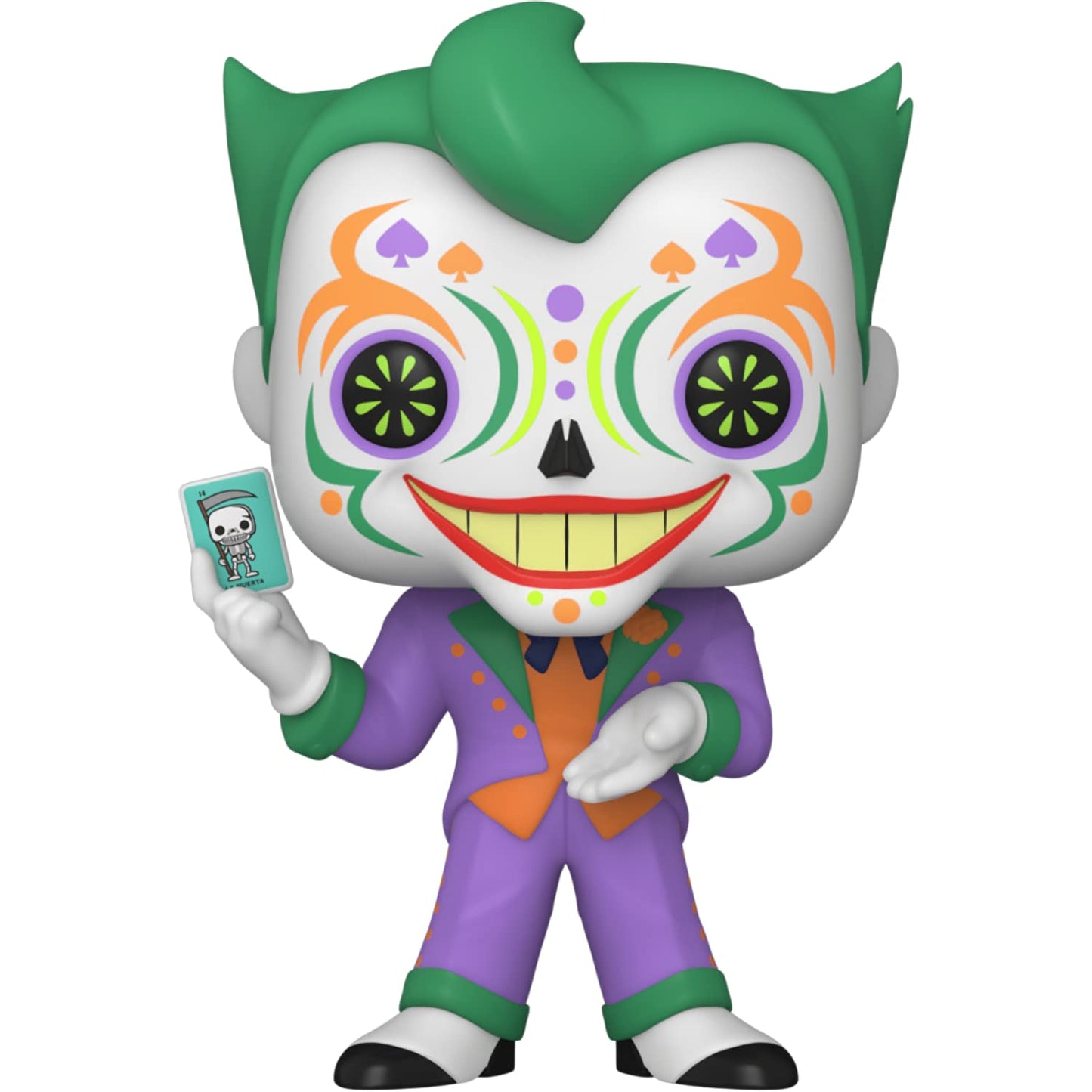 Funko The J o k e r : P o p ! Heroes Vinyl Figurine Bundle with 1 Compatible 'ToysDiva' Graphic Protector (414-57417 - B)