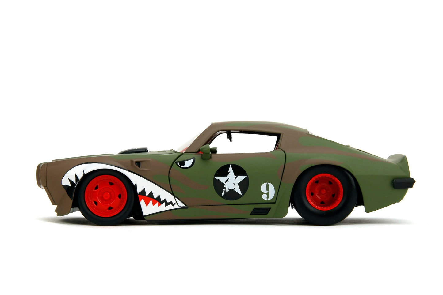 Jada Bigtime Muscle 1:24 1972 Pontiac Firebird Die-Cast Car, Toys for Kids and Adults(Primer Green)