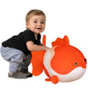 ELAINREN Ultra-Soft Red Goldfish Plush Pillow Cuddly Bubble Fish Stuffed Animals Toy Lifelike 3D Carp Plushies Cushion Decor Gifts/13.8''