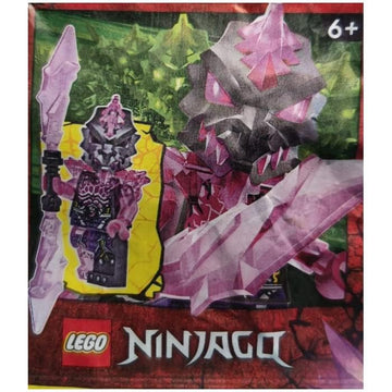 LEGO Ninjago Crystalized: Vengestone Guard Minifigure with Vengestone Spear