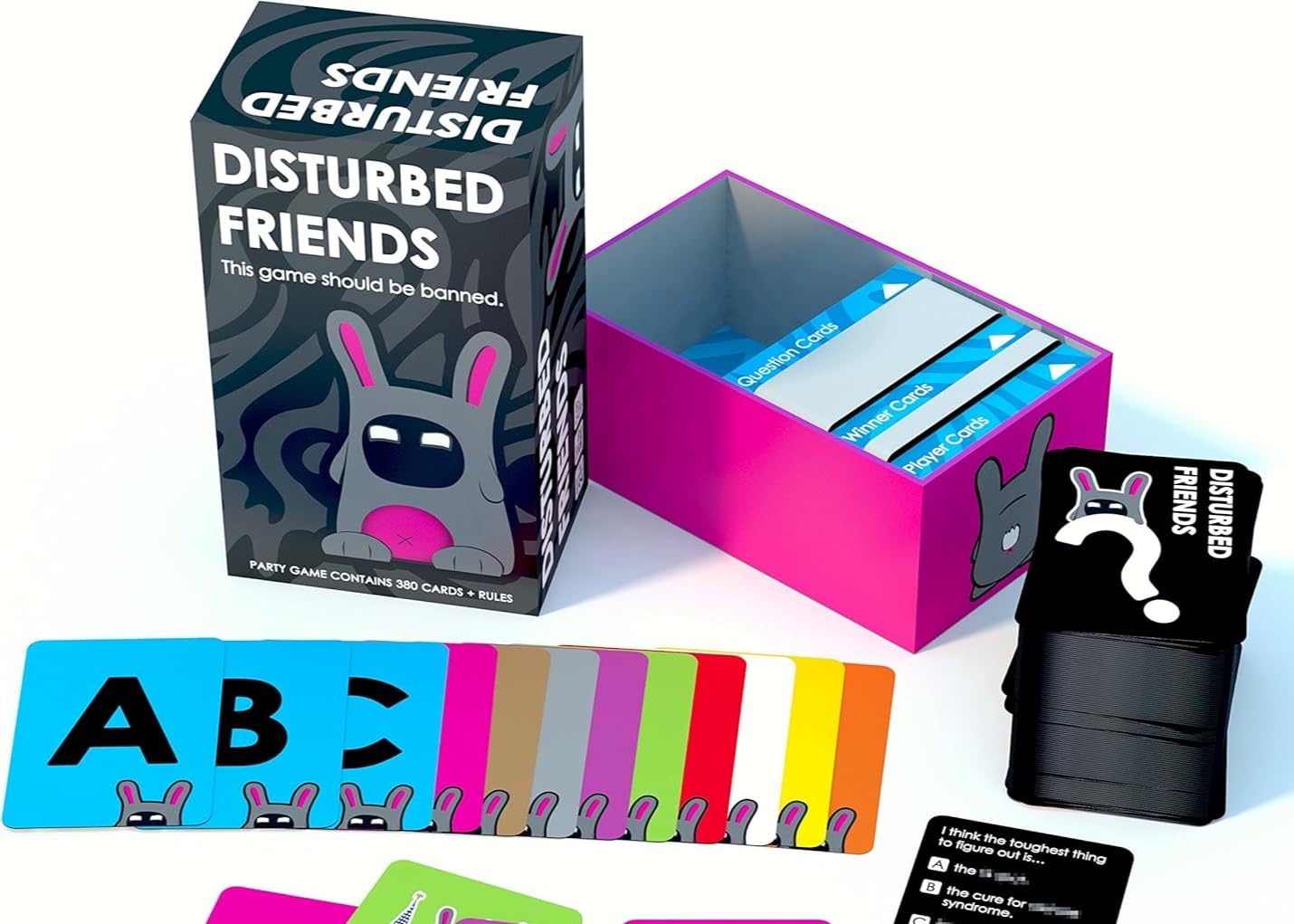 Disturbed Friends Party Game - Hilarious Adult Card Game to Find Out How Well You Know Your Friends | Funny Icebreaker Game for Parties, Pregames