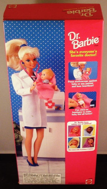 Dr. Barbie with Three Babies 1995 Doll