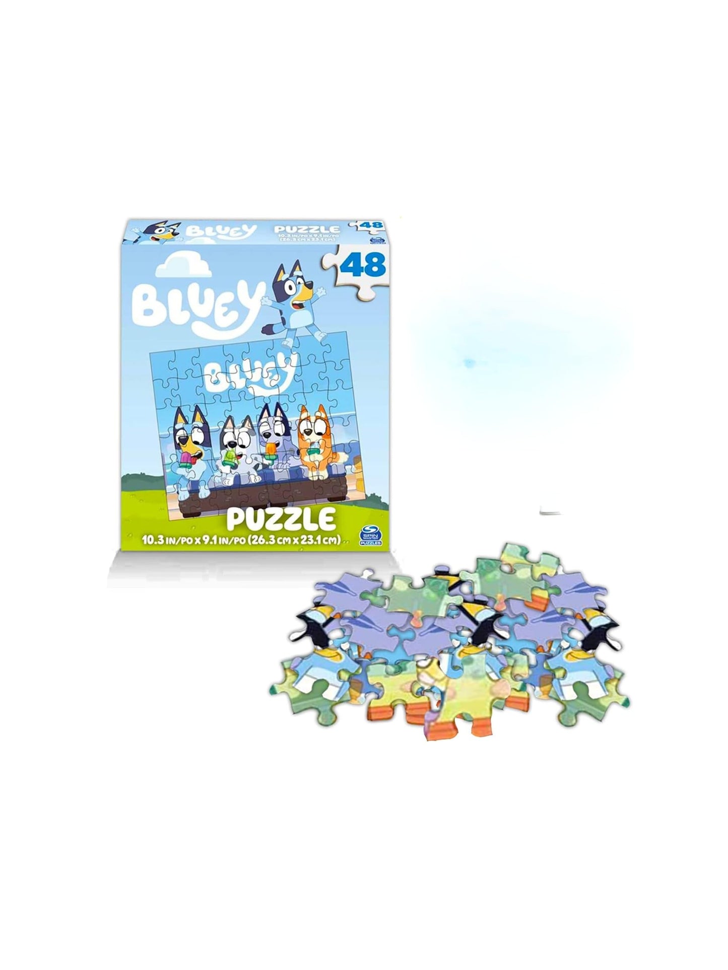 Bluey Premier 48 Pc Puzzle Set for Kids - Bluey Party Supplies Favors Great Gift for Bluey Fans