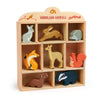 Tender Leaf Toys Woodland Animals - 8 Wooden Forest Animals with a Display Shelf -Classic Toy for Pretend Play - Develops Social, Creative