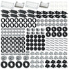 MALEKO Wheels and Axles Sets, 224pcs Car Parts and Pieces Tires Accessories Building, Construction Bulk Bricks