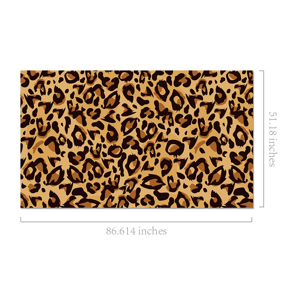 DodelyGz 3Packs Leopard Party Disposable Tablecloth,Animal Safari Theme Cheetah Disposable Tablecloth,Leopard Print Theme Party Supplies