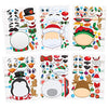 JOYIN 24 Pcs Christmas Make-a-face Stickers, Make Your Own Characters Mix and Match Sticker Sheets with Christmas Elf, Santa Santa, Snowman, Penguin