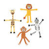 Fun Express - Zoo Animal Bendable - Toys - Character Toys - Bendables - 24 Pieces