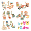 BananMelonBM 50 Pack Kids Little Dollhouse Furniture Set Toys House Big Dreams for Baby Children Girls Boys Age 3+,Miniature Accessories Educational