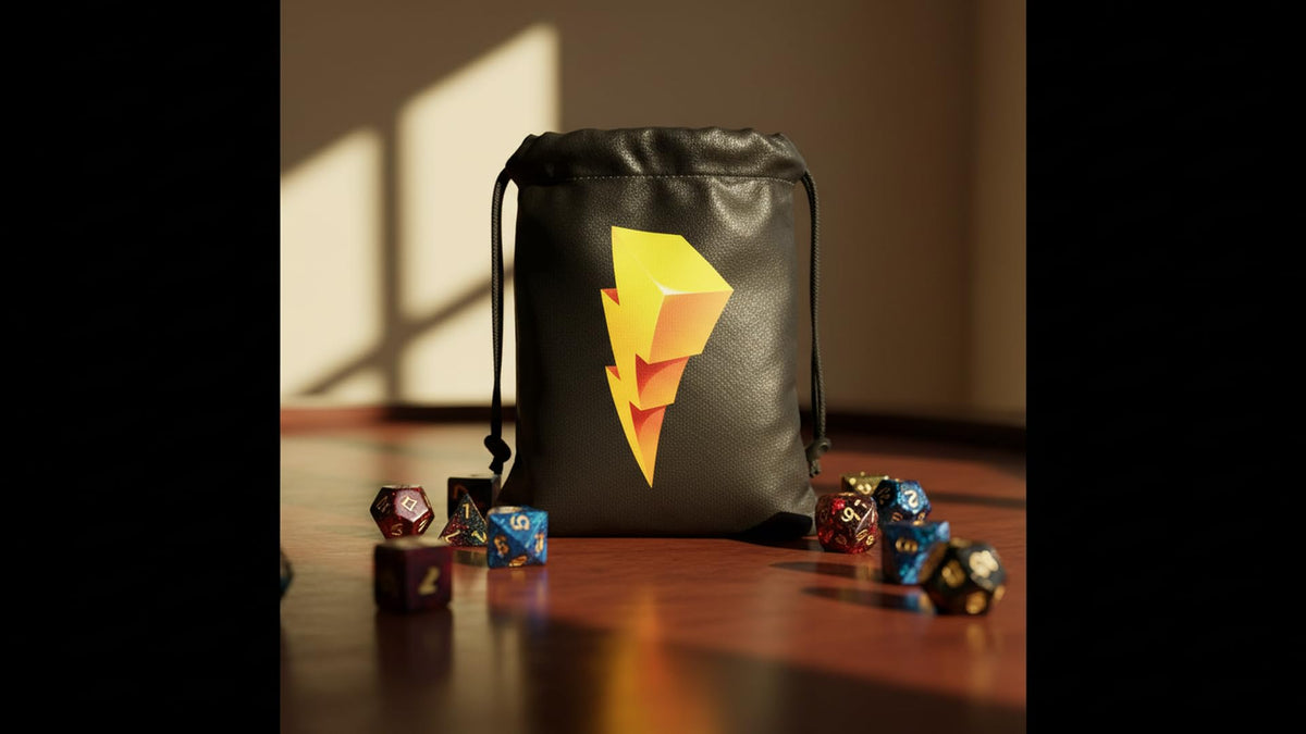Renegade Game Studios Power Rangers Dice Bag - Double-Lined Storage Pouch