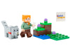 LEGO Minecraft Mini Set: Alex Minifigure with Wolf and Bone