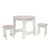 Olivia's Little World - Princess Table and 2 Chairs Set (White) | Wooden 18 inch Doll Furniture