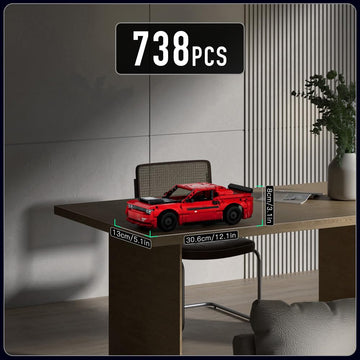 Mould King Hellcat Super Car Models Building Toys, 15080 Pull Back Toy Cars, Speed Champion Model Car Kits for Adults Kids 8+ (738 PCS)