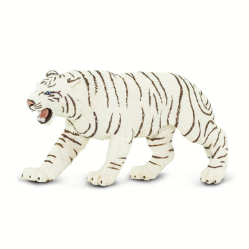 Safari Ltd. White Bengal Tiger Figurine - Detailed 6" Plastic Model Figure - Fun Educational Play Toy for Boys, Girls & Kids Ages 3+