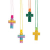 Fun Express Cross Sand Bottle Necklaces & Craft Set - Religious Decor for Kids VBS Sunday School Faith-Based Activities & Christian Crafts - Religious