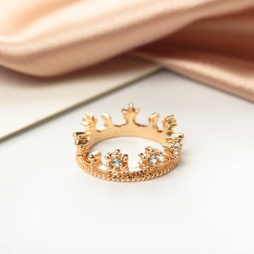 Miniature Gold Crown, Dollhouse Tiny Miniature Crown, with Diamond Rhinestones, Fairy Crown, for Fairy Tale Garden, Dollhouse Miniature, Terrarium