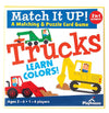 Playhouse Match it UP! Trucks Preschool Color Matching & Puzzle Card Game for Kids