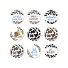 Cowboy Baby Shower Kiss Mini Candy Stickers - 0.75 Inch - Set of 216