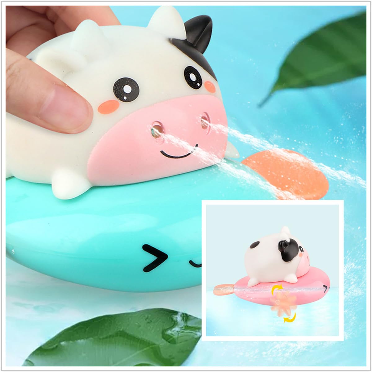 Bath Toy,Cute Animal Clockwork Bathtub Swimming Pool Toy
