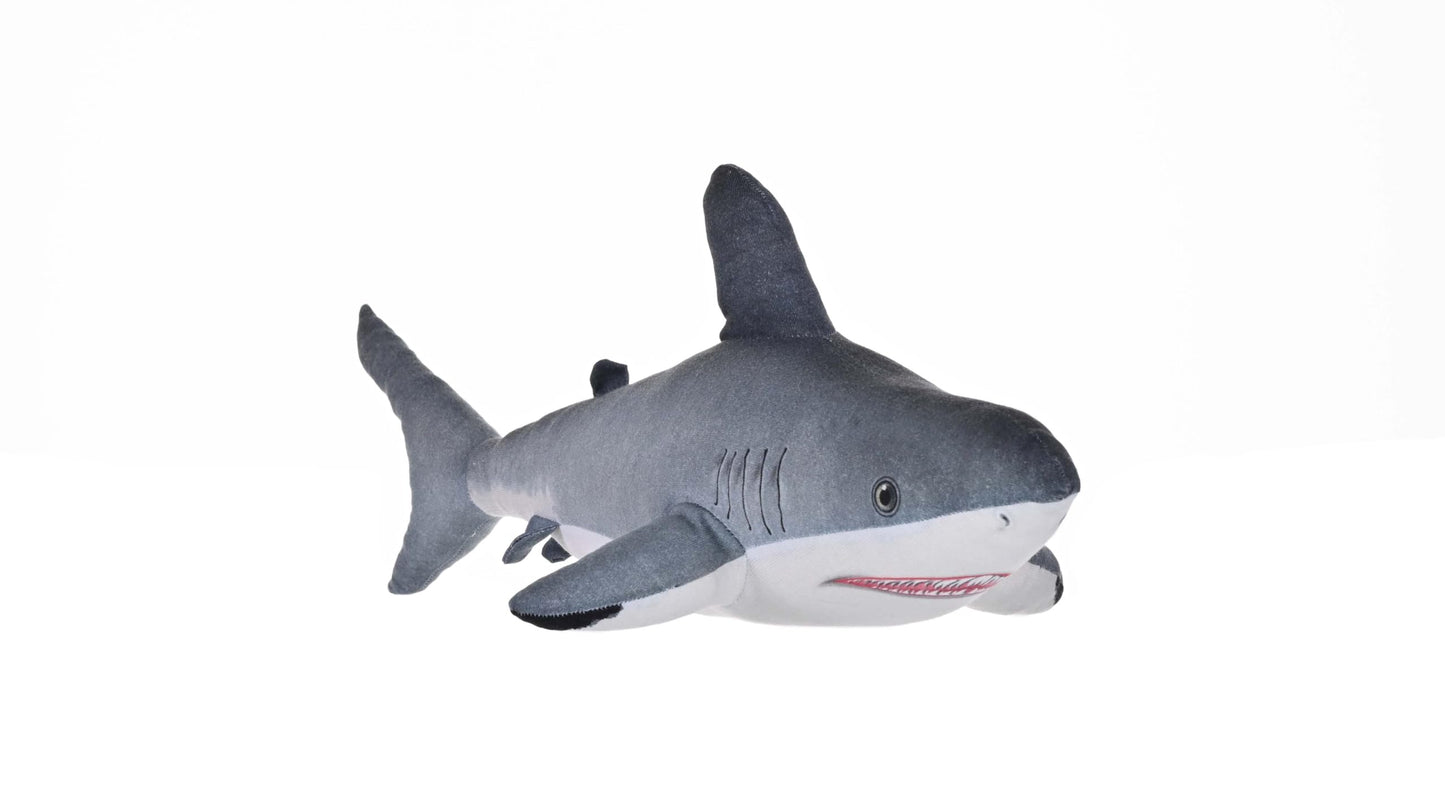 Wild Republic Naturekins Great White Shark Stuffed Animal - 12"