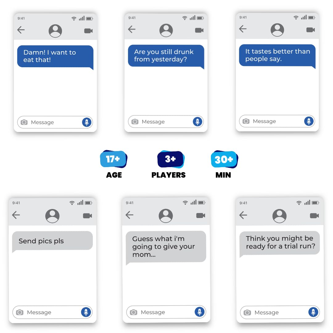 Viral Studios Left on Read - Hilarious Text Message Party Game for Adults | 500 Cards, Fast-Paced Group Fun for Game Nights, Parties, and College