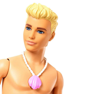 Barbie Dreamtopia Merman Doll, Approx 12-inch with Blue Rainbow Tail and Blonde Hair, for 3 to 7 Year Olds
