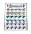 American Sign Language ASL"I Love You" Rainbow ILY Glove Hand Reusable Restickable Stickers (140/package) C