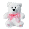 Fun Express Flower Girl Proposal Soft Plush Stuffed Bear with Pink Ribbon