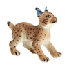 FLORMOON Animal Figures Realistic Lynx Plastic Early Educational Toys Cupcake Topper Party Gift for Kids 2+ Year Old