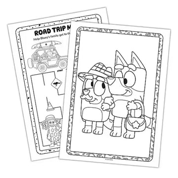 Bluey Jumbo Coloring and Activity Book Set - Cartoon Coloring Pages, Activity Sheets, Game, Puzzles, More | Bluey Coloring Book for Boys, Girls, Kids