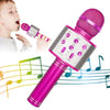 KIDWILL Wireless Bluetooth Karaoke Microphone for Kids, 5-in-1 Portable Handheld Karaoke Mic Speaker Player Recorder with Adjustable Remix FM Radio
