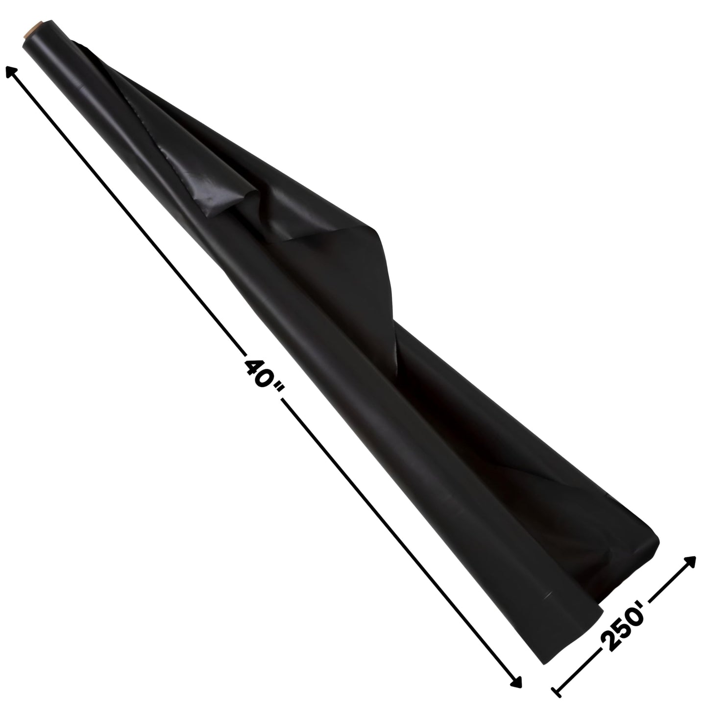 amscan Jumbo Roll party-tablecovers, 40" x 250', Black