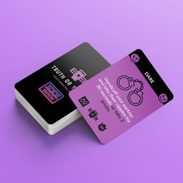 Truth or Toast Extra Spicy Edition | Romantic Playing Card Game for Date Nights, Couples + Wild Parties w/ 75+ Cards & Challenges