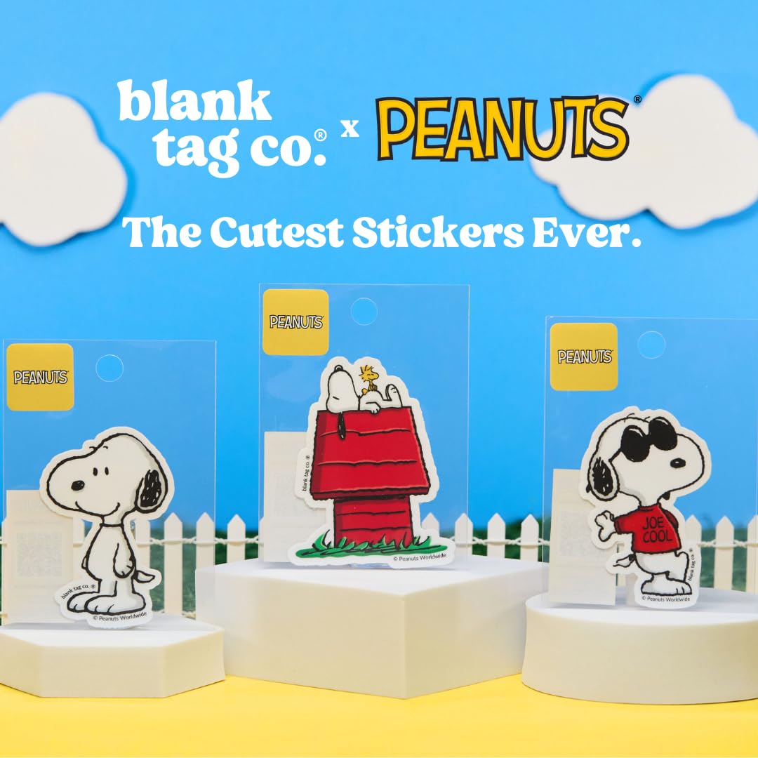 Peanuts® (Snoopy) 3-Pack Sticker Bundle - Waterproof Stickers for Water Bottles and Laptops