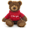 Plushland Stuffed Frankie Bear - I Love You- Plush Bear Toy with Red Heart Hoodie for Kids & Adults Valentine's Day Father's Day Mother's Day 10