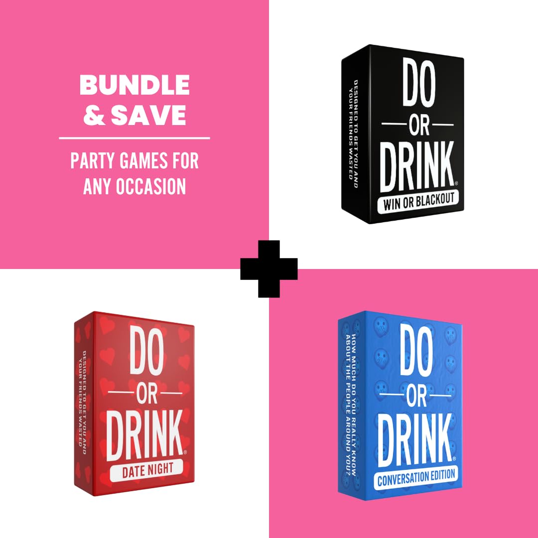 Do or Drink Girls Night - Bachelorette Party and Drinking Games with 250 Cards - Hilarious Challenges for Girls Weekend, 21st Birthdays, Bridal