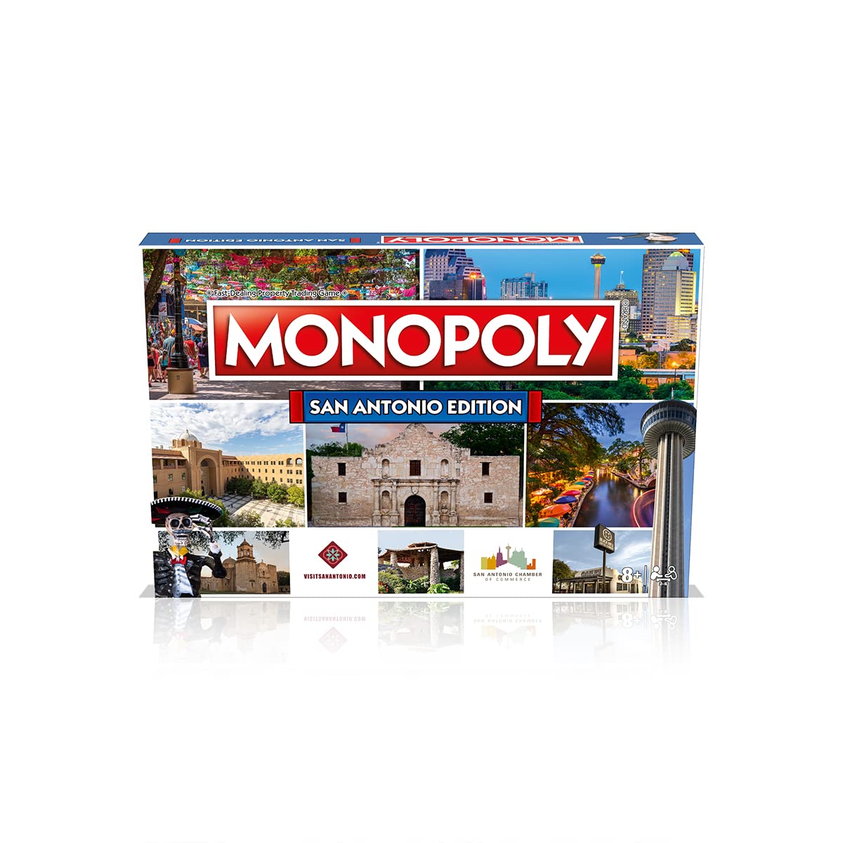 Monopoly Board Game San Antonio Edition: 2-6 Players Family Board Games for Kids and Adults, Board Games for Kids 8 and up, for Kids and Adults, Ideal