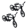 Wentoenapp 2Pcs Black 1/18 Diecast Bike Action Figure Toy, Mini Finger Mountain Bike Bicycle Art Crafts Desktop Decor Finger Bikes