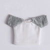 XiDonDon Short Sleeve T-Shirt for ob11,Molly,Body9,Gsc,1/12bjd Doll Clothes Toys Accessories (Gray)