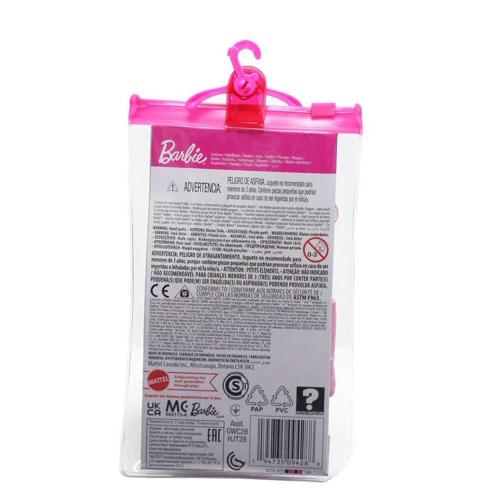 Barbie Accessories, Storytelling Pack for Barbie Dessert Themed Dolls, 11 Sweet Fashion Accessories